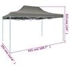 vidaXL Tenda pop-up dobrável 3x4,5 m antracite