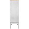 vidaXL Buffet FLORO Branco 70 x 30 x 70,5 cm Madeira de Pinho S&oacute;lido