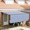 vidaXL Toldo Retr&aacute;til Azul e Branco 400 &times; 300 cm Poli&eacute;ster e Alum&iacute;nio