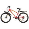 vidaXL Bicicleta de montanha 21 velocidades roda 36 cm vermelho