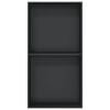 vidaXL Nicho parede p/ duche 32x62x9 cm aço inoxidável preto mate