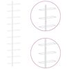 vidaXL Garrafeira de parede para 10 garrafas metal branco