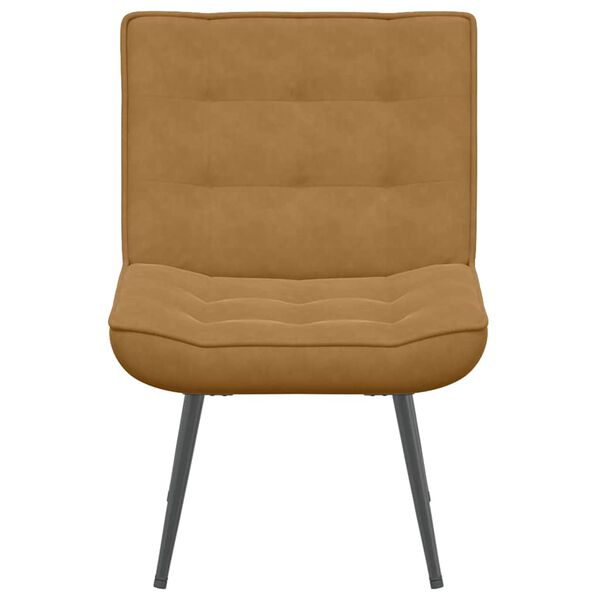 vidaXL Cadeira de relaxamento 64x74x84 cm veludo castanho