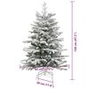vidaXL &Aacute;rvore de Natal Articulada Artificial Branco 120 cm PE e PVC