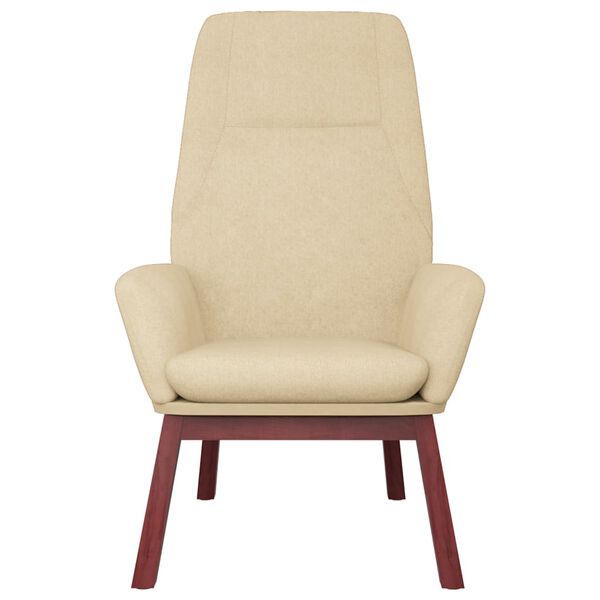 vidaXL Cadeira de descanso tecido cor creme