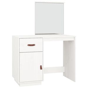 vidaXL Toucador 95x50x134 cm madeira de pinho maci&ccedil;a branco
