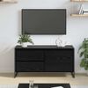 vidaXL Gabinete para TV com gaveta Carvalho Preto 100 x 36 x 49.5 cm