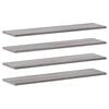 vidaXL Prateleiras de parede 4pcs derivados de madeira cinzento sonoma