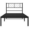 vidaXL Estrutura de cama com cabeceira 80x200 cm metal preto