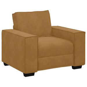 vidaXL Poltrona 100x78x84 cm veludo castanho