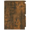 vidaXL Mesa cabeceira 2pcs 30x30x40cm derivado madeira carvalho fumado