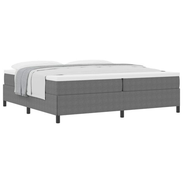 vidaXL Cama Box Cinzento-claro 200 x 200 cm Veludo