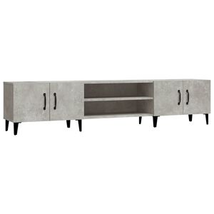 vidaXL M&oacute;vel de TV 180x31,5x40 cm derivados de madeira cinza cimento