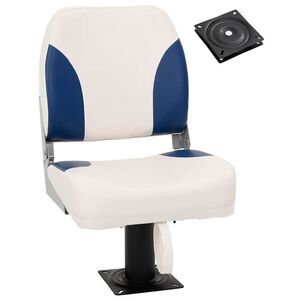vidaXL Assento de barco com pedestal rotativo a 360&deg;