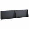 vidaXL Muro de Conten&ccedil;&atilde;o 2 unid. 80 x 12 x 40 cm A&ccedil;o Antracite