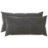 vidaXL Capa almofada 2 pcs HEERLEN Cinzento-Escuro 40 x 70 cm Veludo