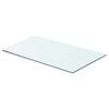 vidaXL Prateleiras 2 pcs 60x30 cm vidro transparente