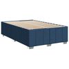 vidaXL Cama boxspring com colch&atilde;o 120x190 cm tecido azul
