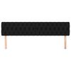 vidaXL Cabeceiras preto 200x7x78/88 cm tecido