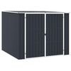 vidaXL Abrigo de jardim 195x198x159 cm a&ccedil;o galvanizado antracite