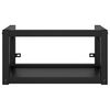 vidaXL Estrutura de lavatório c/ lavatório embutido ferro preto