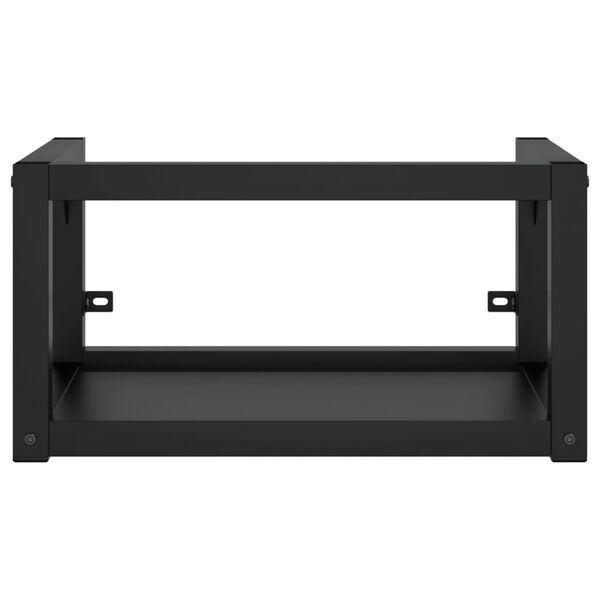 vidaXL Estrutura de lavatório c/ lavatório embutido ferro preto