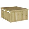 vidaXL Garagem de Cortador de Grama Castanho 73.5 x 81.5 x 38.5 cm