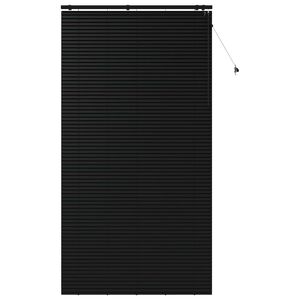 vidaXL Cortina Veneziana Preto 140 x 250 cm 35 mm