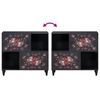 vidaXL Gabinetes de Armazenamento Multicolor 80 x 33,5 x 75 cm