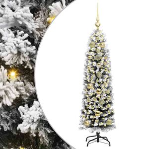 vidaXL &Aacute;rvore de Natal Artificial Verde 150 cm PVC e A&ccedil;o e Pl&aacute;stico