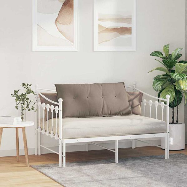 vidaXL Travesseiro para Costas Cinzento-acastanhado 100 x 50 cm