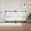 vidaXL Cabeceira Suspensa Branco 190 x 55 x 7 cm tecido
