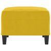vidaXL Apoio de p&eacute;s 70x55x41 cm veludo amarelo