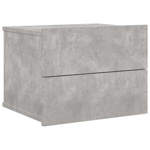 vidaXL Mesa de cabeceira 40x30x30 cm derivados madeira cinza cimento
