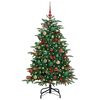 vidaXL &Aacute;rvore de Natal Artificial Verde 150 cm PVC, Metal e Pl&aacute;stico