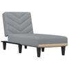 vidaXL Chaise longue tecido cinzento-claro