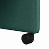 vidaXL Cadeiras de Jantar com Rodas 2 pcs Verde-escuro 57 x 67 x 95 cm