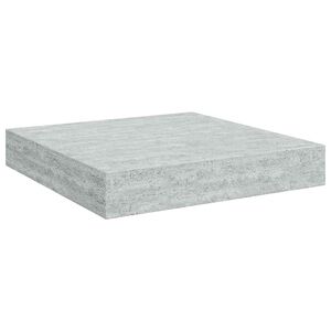 vidaXL Prateleira de parede suspensa 23x23,5x3,8 cm MDF cinzento
