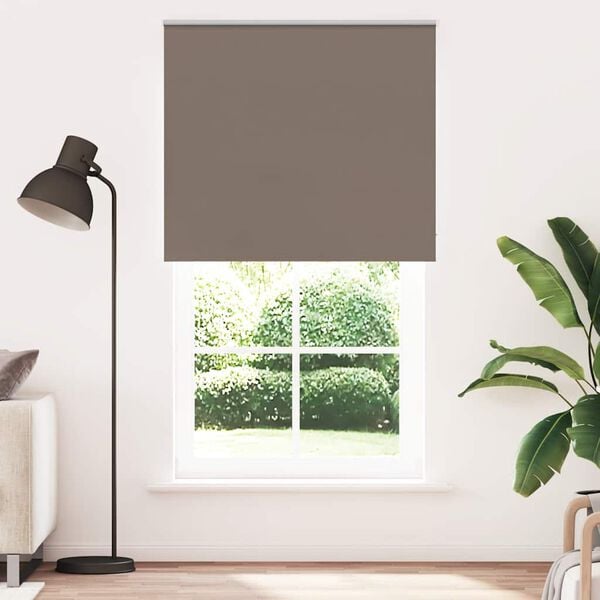 vidaXL Persiana de enrolar 125x230 cm largura tecido 121,6cm poli&eacute;ster