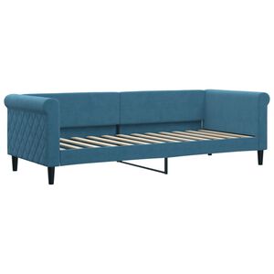 vidaXL Sof&aacute;-cama 80x200 cm veludo azul