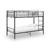 vidaXL Beliche 90x200 cm metal preto