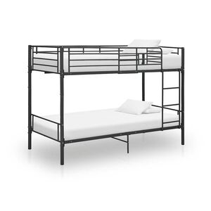 vidaXL Beliche 90x200 cm metal preto