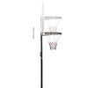 vidaXL Tabela de basquetebol 216-250 cm polietileno branco