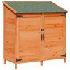 vidaXL Galp&atilde;o de Jardim com telhado Castanho 106,5 x 56 x 113,5 cm