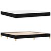 vidaXL Cama Box com colch&atilde;o Preto 200 x 200 cm tecido