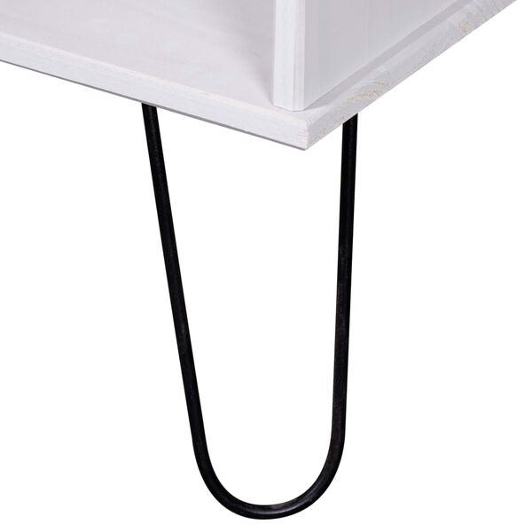 vidaXL Mesa centro New York madeira de pinho maci&ccedil;a clara/branca