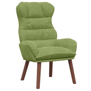 vidaXL poltrona Verde Claro 69 x 74 x 93 cm Veludo