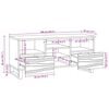 vidaXL Unidades de TV Nogueira 100 x 33 x 46 cm Madeira processada
