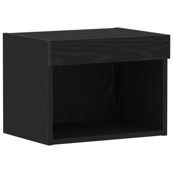 vidaXL Conjunto de m&oacute;vel de TV Carvalho Preto 40 x 30 x 30 cm