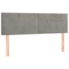 vidaXL Cama com molas/colch&atilde;o 140x200 cm veludo cinzento-claro